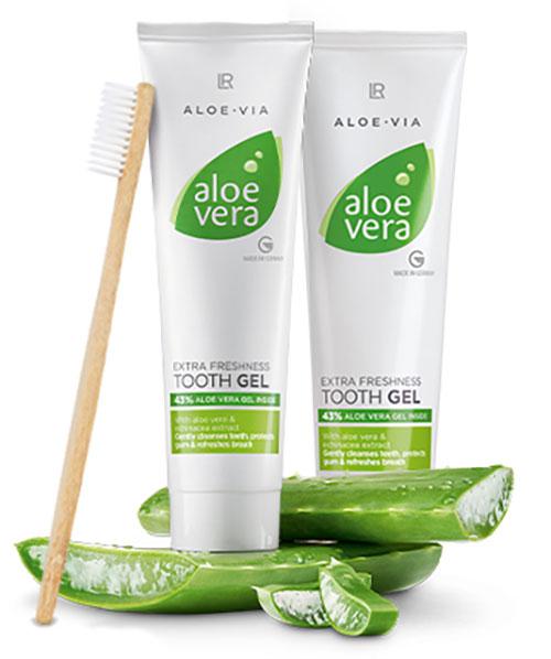 Aloe vera Tooth gel tubes and thoothbrush